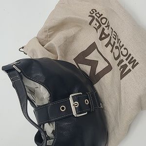 Vintage MICHAEL Michael Kors black leather tote bag